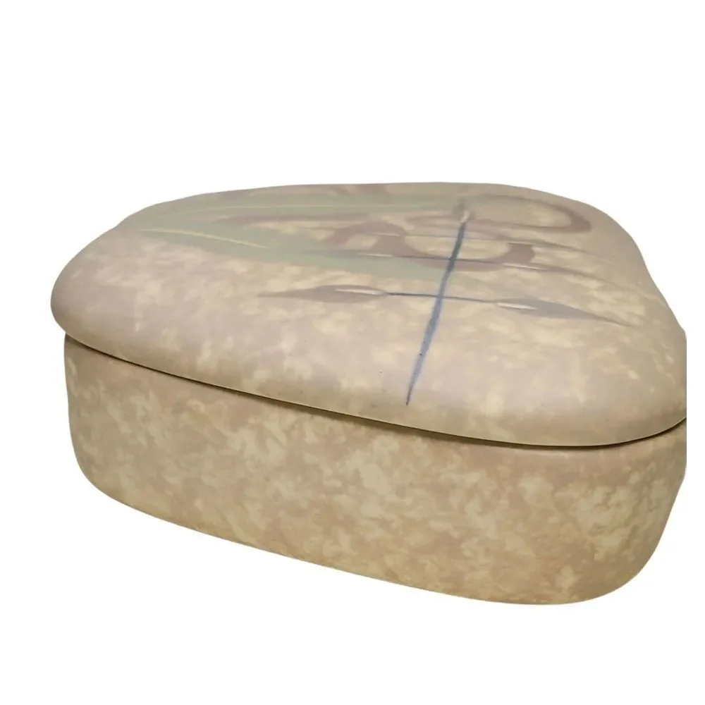 MARC BELLAIRE Trinket Stash Box Mid‎ CENTURY Mod Tiki Pottery Signed